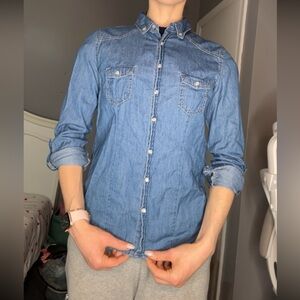 Button down jean shirt